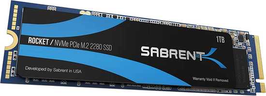 SABRENT Rocket 2280 M.2 NVMe PCIe Internal SSD 1TB